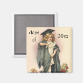 Afstuderen, Meisje Dragen van een Pet en jurk Magneet (Voorkant / Achterkant)