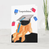 Afstuderen meisje gefeliciteerd kaart (Voorkant)