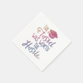 Afstuderen Meisjes Chic Stylish Rainbow Glitter Servet (Hoek)