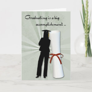 Afstuderen meisjesdiploma kaart