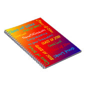 Afstuderen Memory Book, levendige regenboog Sinaas Notitieboek (Rechterzijde)