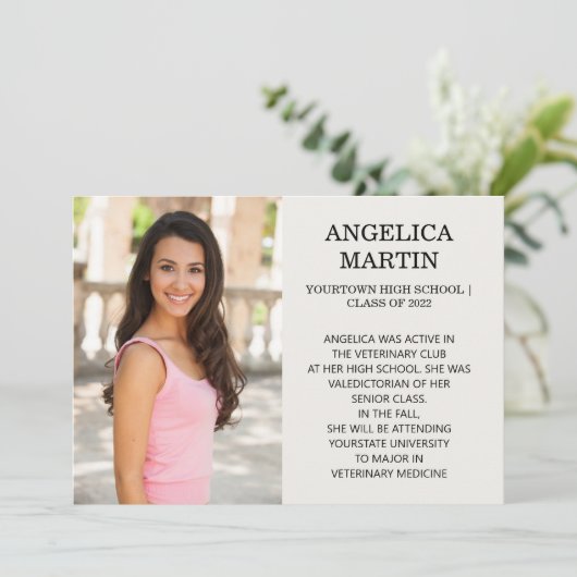 afstuderen met 2 indelingen 3 Aankondiging van de (Staand voorkant)