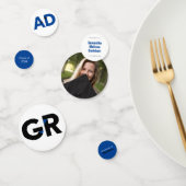 Afstuderen met blauwe Big Bold Angle Cut-Cut Confetti (Groep)