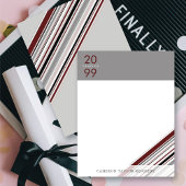 Afstuderen met brandweerdiagonaal aankondiging