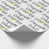 Afstuderen met brieftercode AFSTUDEERDER Cadeaupapier (Hoek)