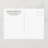 Afstuderen met bruin Tan sparen Datum Foto Aankondigingskaart (Achterkant)