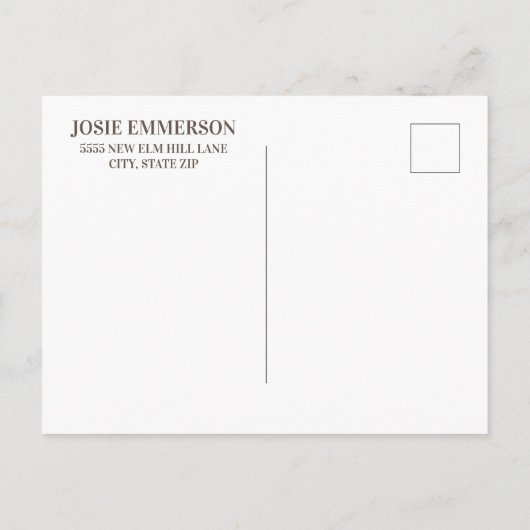 Afstuderen met bruin Tan sparen Datum Foto Aankondigingskaart (Achterkant)