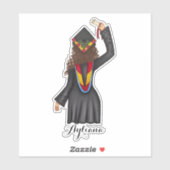 Afstuderen met de Sticker van de Douanenaam Diplom (Vel)