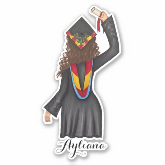 Afstuderen met de Sticker van de Douanenaam Diplom (Voorkant)