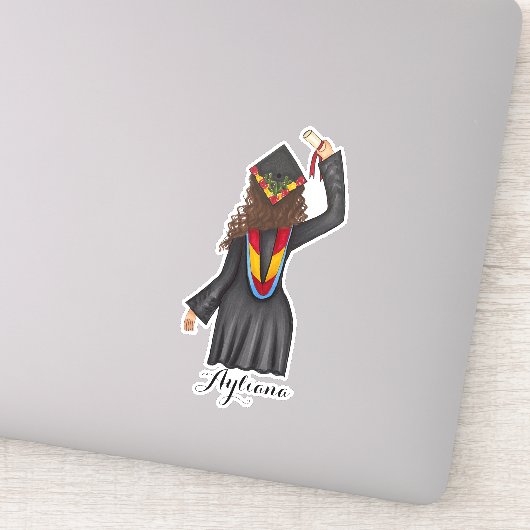 Afstuderen met de Sticker van de Douanenaam Diplom (Detail)