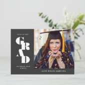 Afstuderen met één foto voor laatvet aankondiging (Staand voorkant)