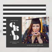 Afstuderen met één foto voor laatvet aankondiging (Voorkant / Achterkant)