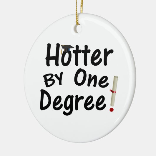 Afstuderen met één graad keramisch ornament (Links)