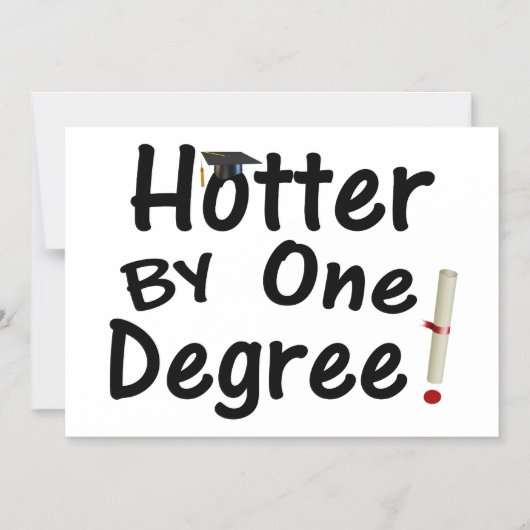 Afstuderen met één graad magnetische uitnodiging (Voorkant)