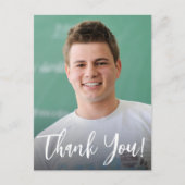 Afstuderen met Foto Custom DANK U Aankondigingskaart (Voorkant)