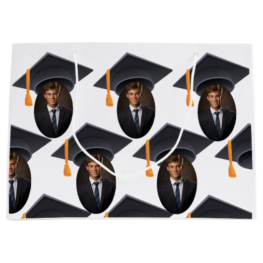 Afstuderen Met Foto en Jaar Groot Cadeauzakje (Voorkant)