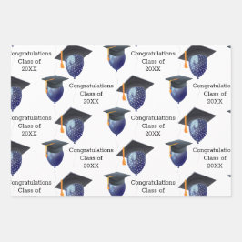 Afstuderen Met Foto en Jaar Inpakpapier Vel