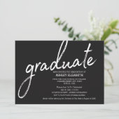 Afstuderen met gedurfde strepen kaart (Staand voorkant)