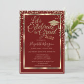 Afstuderen met goudgraafkap diamanten kaart (Staand voorkant)