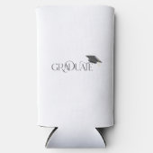 Afstuderen met Graduation Cap Custom Seltzer Blikjeskoeler (Voorkant)