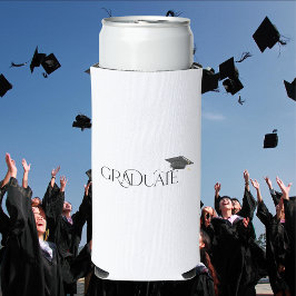 Afstuderen met Graduation Cap Custom Seltzer Blikjeskoeler