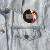 Afstuderen met kleindochter, wens, ronde cadeau button 5,7 cm (In situ)