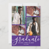 Afstuderen met meerdere foto's aankondiging (Voorkant)