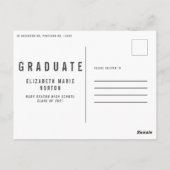 Afstuderen met meerdere foto's modern briefkaart (Achterkant)