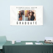 Afstuderen met meerdere foto's modern spandoek (Beurs)