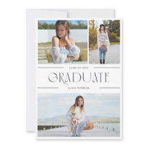 Afstuderen met meerdere foto's nodigt afstudeerder