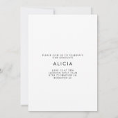 Afstuderen met meerdere foto's nodigt afstudeerder kaart (Achterkant)