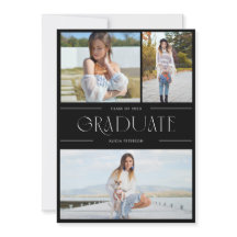 Afstuderen met meerdere foto's nodigt afstudeerder