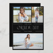 Afstuderen met meerdere foto's nodigt afstudeerder kaart (Voorkant / Achterkant)