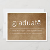  Afstuderen met minimale Afstuderen fotofotopapier Aankondiging (Voorkant)