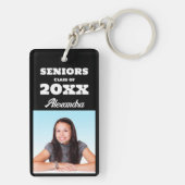 Afstuderen met persoonlijke foto's van hoge klasse sleutelhanger (achterkant)