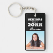 Afstuderen met persoonlijke foto's van hoge klasse sleutelhanger (Voorkant)
