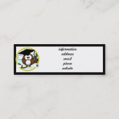 Afstuderen met Pet en diplomatie Contactkaartje (Achterkant)