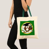 Afstuderen met Pet en diplomatie - groen en goud Tote Bag (Voorkant (product))