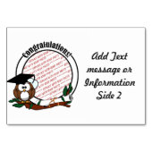 Afstuderen met Pet en diplomatie Kaart (Achterkant)