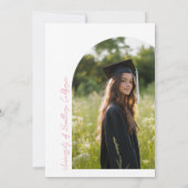 Afstuderen met Roze Lint  Kaart (Achterkant)