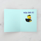 Afstuderen met RubberCartoon Ducky Kaart (Binnen)