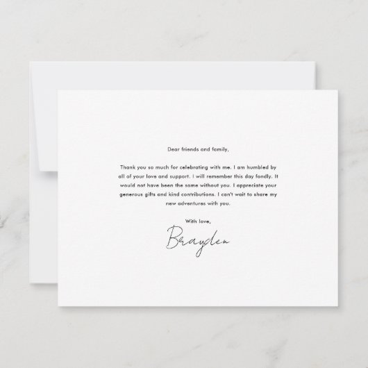 Afstuderen met Script-foto's Bedankkaart (Achterkant)