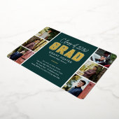 Afstuderen met Varsity Pride Folie EDITABLE KLOR F Uitnodiging (Gedraaid)