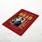 Afstuderen met Varsity Pride Folie EDITABLE KLOR F Uitnodiging (Gedraaid)
