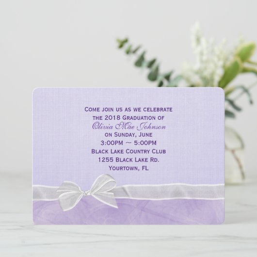 Afstuderen met witte poot kaart (Staand voorkant)