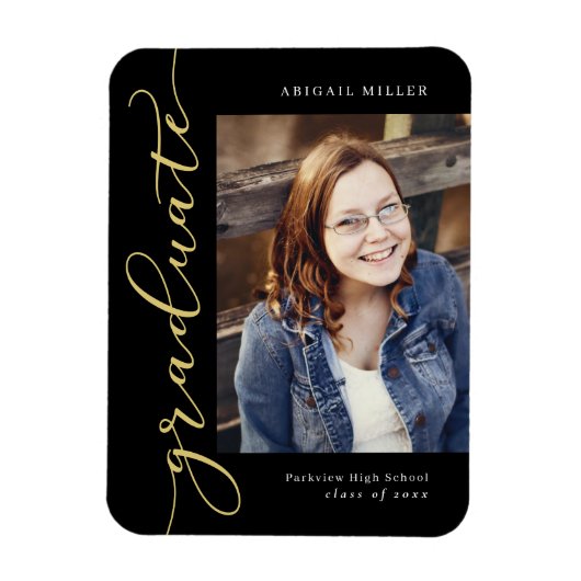 Afstuderen met zijdelings schrijfbare KLEURKLEUR Magneet (Verticaal)