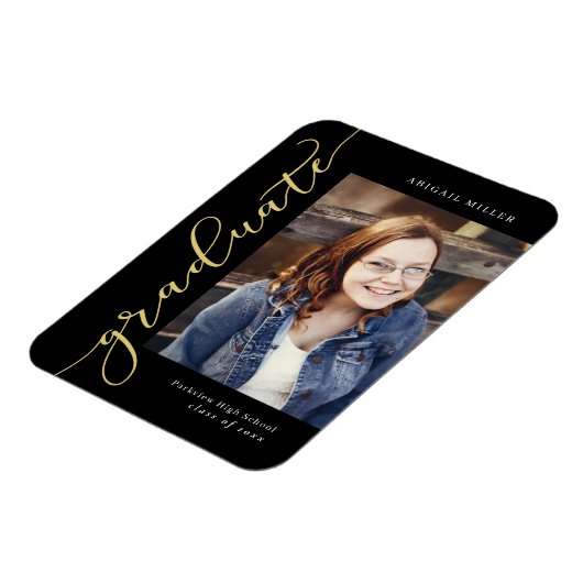 Afstuderen met zijdelings schrijfbare KLEURKLEUR Magneet (Linkerzijde)