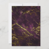 Afstuderen met zwarte goudmarmer voor fotobedekkin aankondiging (Achterkant)