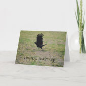 Afstuderen met zwarte trommel die goed vliegt kaart (Voorkant)