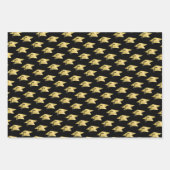 Afstuderen Metallic Gold-klasse Jaar Aangepaste kl Inpakpapier Vel (Voorkant 2)